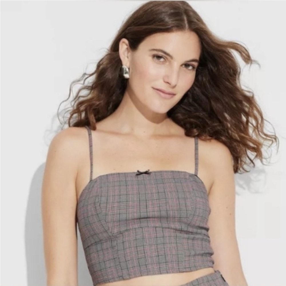 Wild Fable plaid top medium